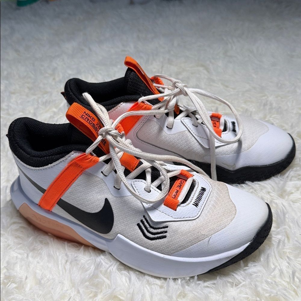 Nike White and Orange Athletic Shoes